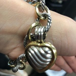 Heart locket bracelet
